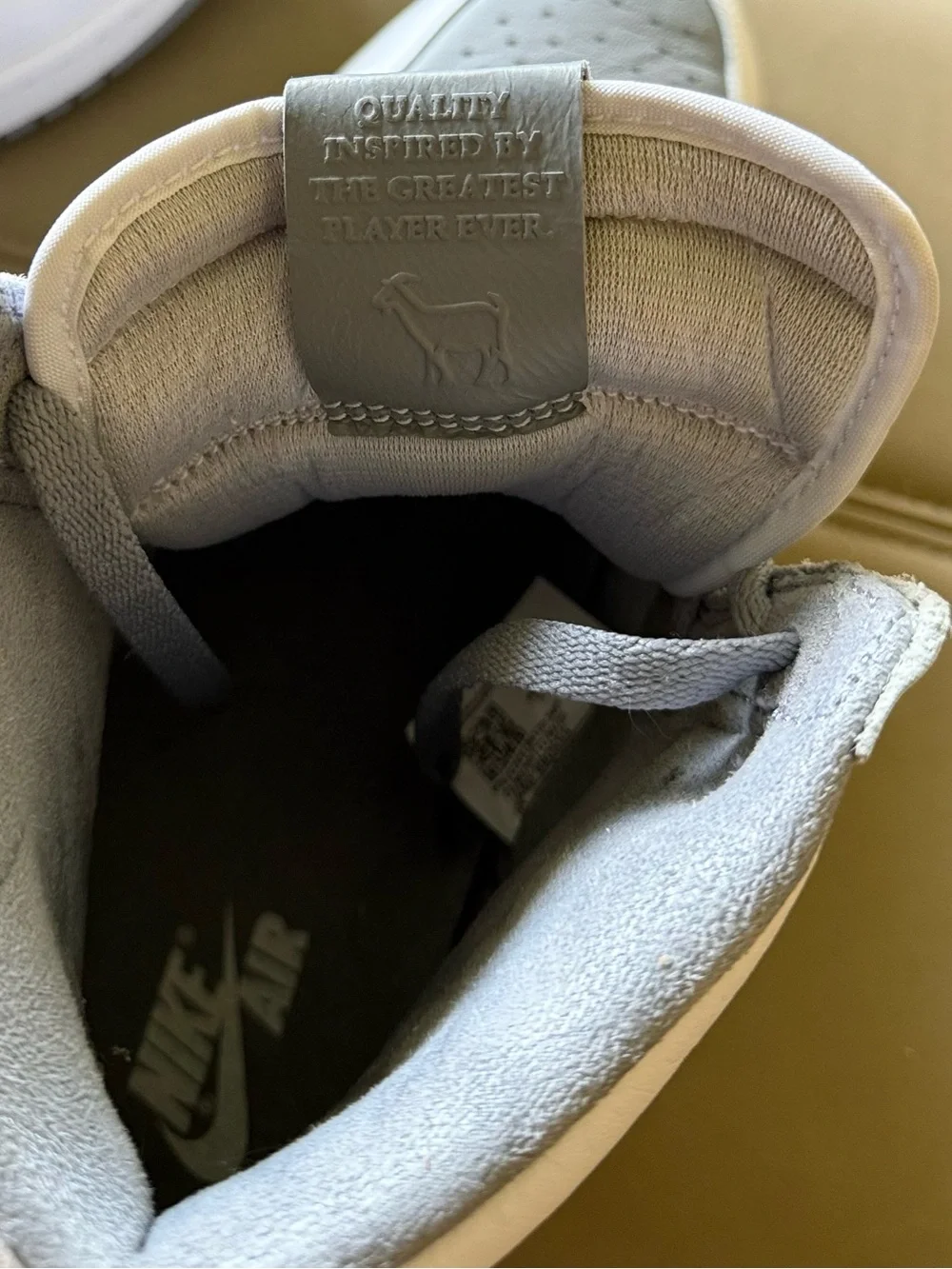 Nike Air Jordan 1 Retro High OG Stealth White Grey Men’s Size 11